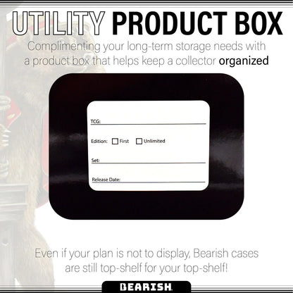 Bearish Sliding Pane Acrylic Case - Fits Shrink-wrapped Booster Boxes