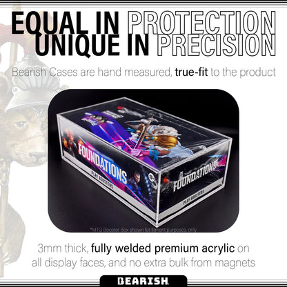 Bearish Sliding Pane Acrylic Case - Fits Shrink-wrapped Booster Boxes