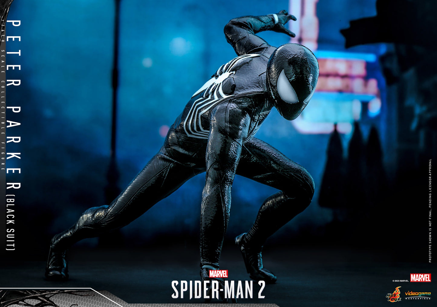 SPIDER-MAN 2 PETER PARKER (BLACK SUIT) 1/6th scale by Hot Toys