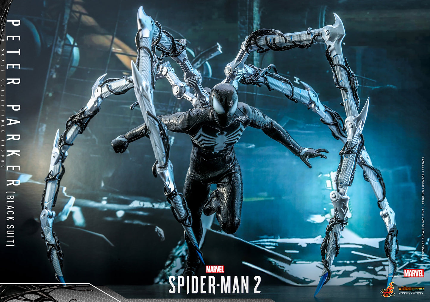 SPIDER-MAN 2 PETER PARKER (BLACK SUIT) 1/6th scale by Hot Toys