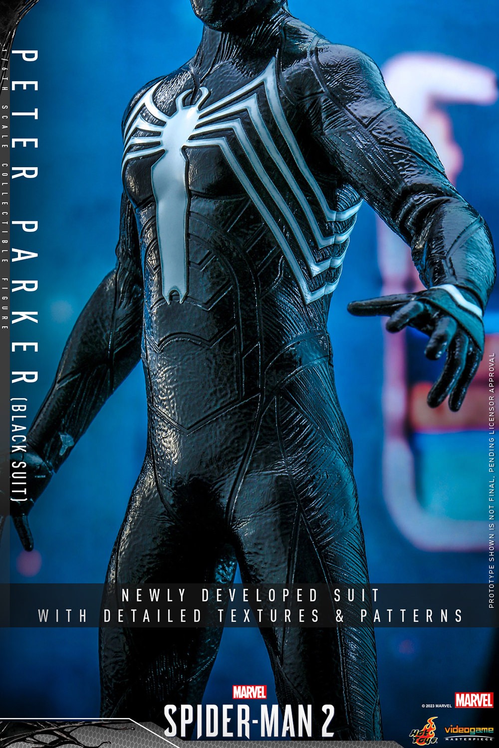 SPIDER-MAN 2 PETER PARKER (BLACK SUIT) 1/6th scale by Hot Toys