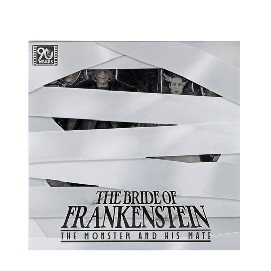 Universal Monsters - 7” Scale Action Figure - Bride of Frankenstein 90th Anniversary The Monster & His Mate 2pk (B&W)