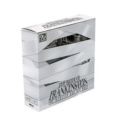 Universal Monsters - 7” Scale Action Figure - Bride of Frankenstein 90th Anniversary The Monster & His Mate 2pk (B&W)