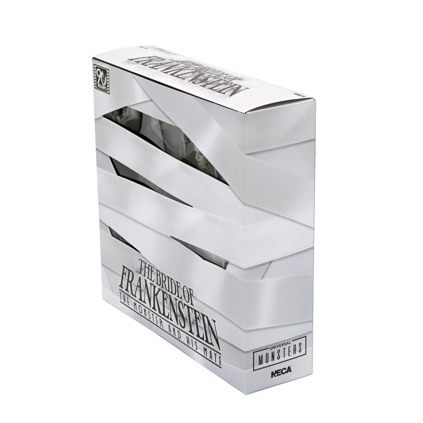 Universal Monsters - 7” Scale Action Figure - Bride of Frankenstein 90th Anniversary The Monster & His Mate 2pk (B&W)