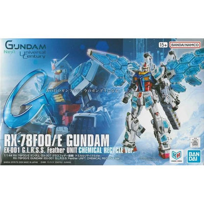 Mobile Suit Gundam Next Future RX-78F00/E Gundam (EX-001 G.L.R.S.S. Feather Unit) 1/144 Scale Model Kit (Chemical Recycle Ver.)