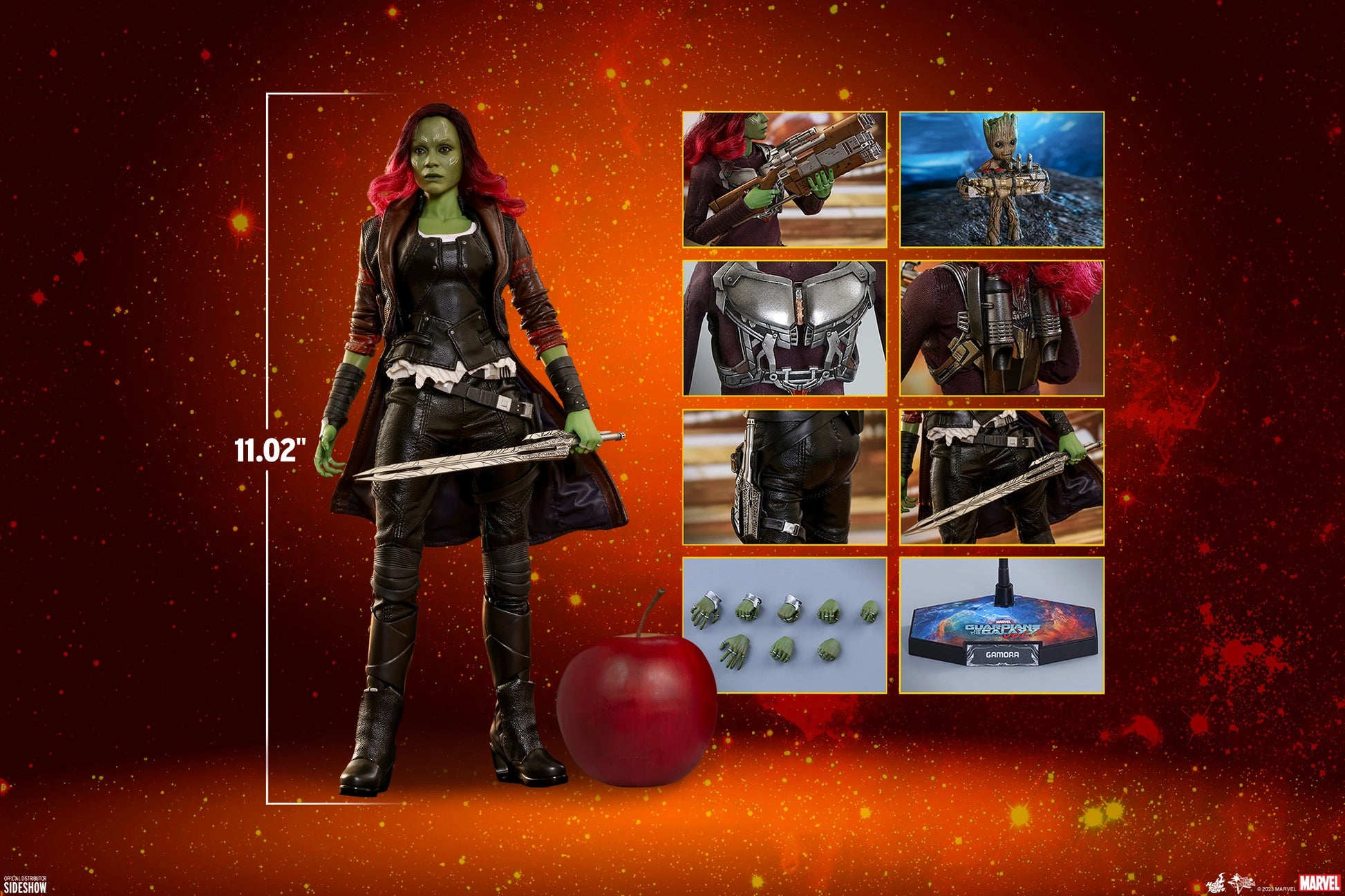 GAMORA Sixth Scale Figure by Hot Toys Rocket Comics GAMORA Sixth Scale Figure by Hot Toys Rocket Comics