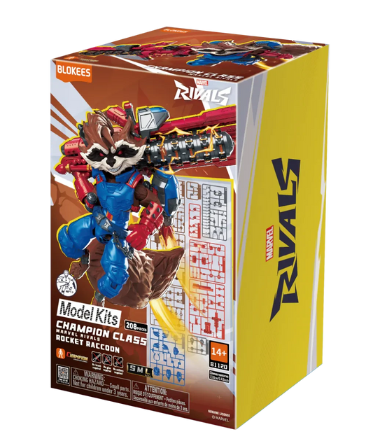 Marvel Rivals Rocket Raccoon Champion Class CC08 Blokees Model Kit