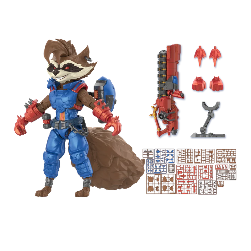 Marvel Rivals Rocket Raccoon Champion Class CC08 Blokees Model Kit
