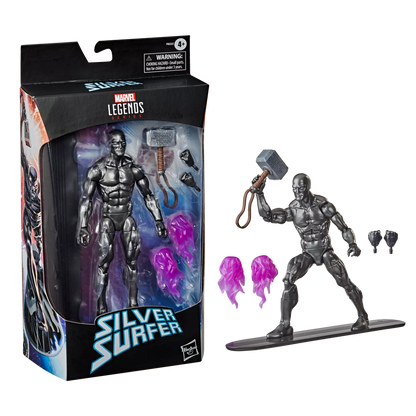 Hasbro Marvel Legends Series Silver Surfer With Mjolnir