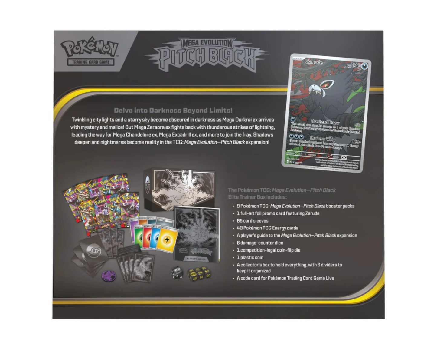 (Pre-order) Pitch Black Elite Trainer Box - ME05: Pitch Black