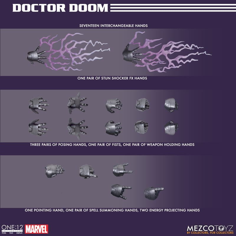 (Pre-Order) Doctor Doom 1:12 Collective Action Figure - ReRun