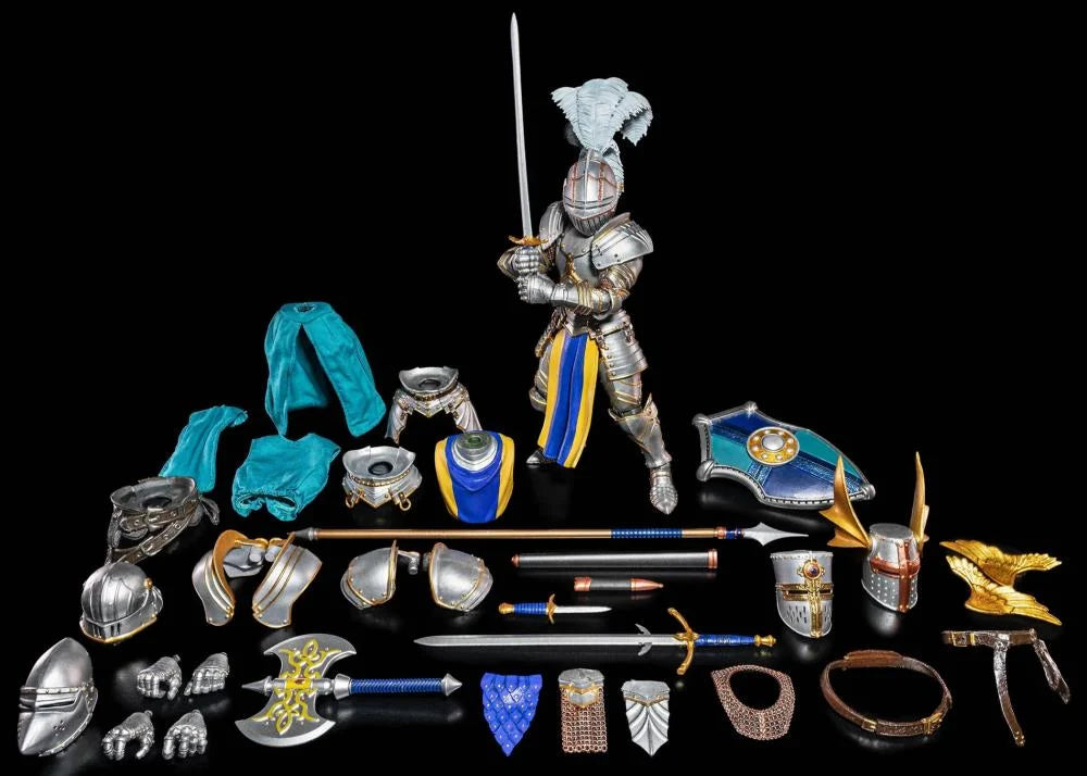 Mythic Legions: Ashes of Agbendor Blue Shield Soldier (Deluxe Knight Builder Kit 3) Action Figure