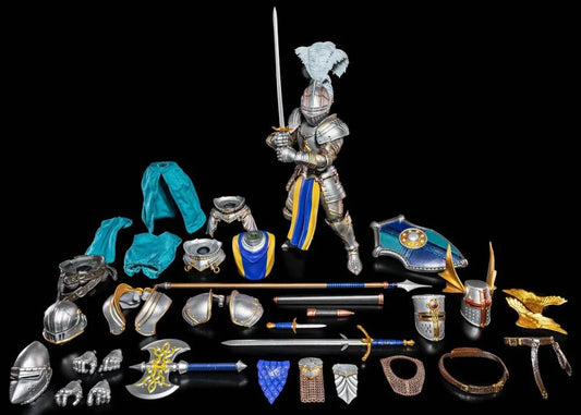 Mythic Legions: Ashes of Agbendor Blue Shield Soldier (Deluxe Knight Builder Kit 3) Action Figure