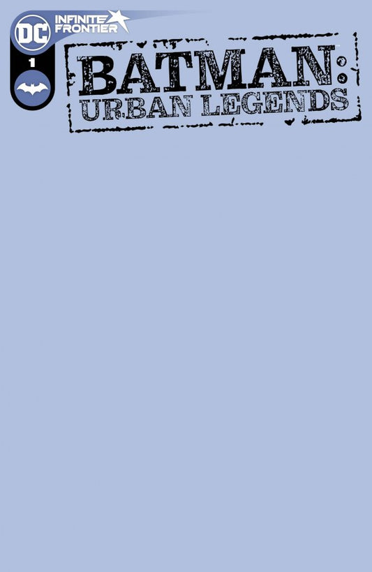 Batman: Urban Legends #1 Cover D Blank Variant