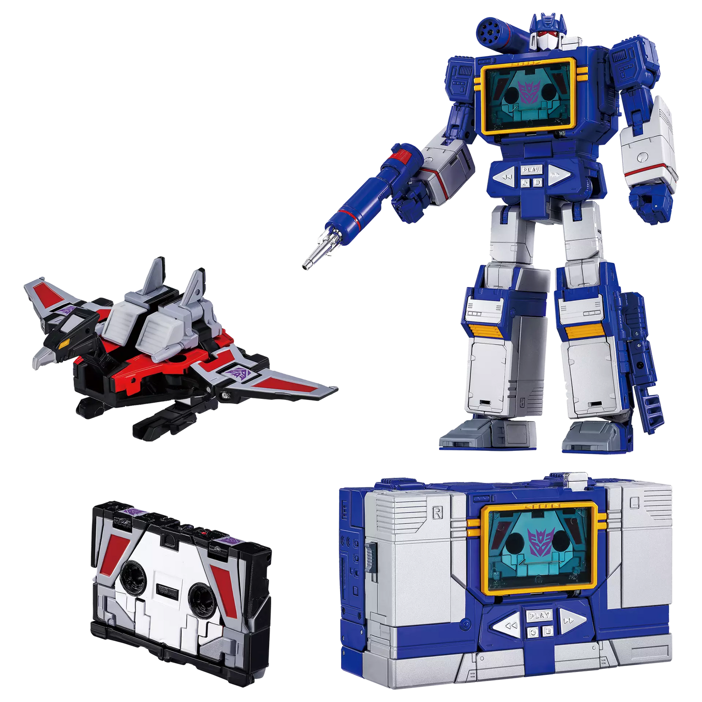 Transformers Takara Tomy MPG-19 Soundwave and Condor (Laserbeak)