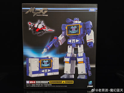 Transformers Takara Tomy MPG-19 Soundwave and Condor (Laserbeak)
