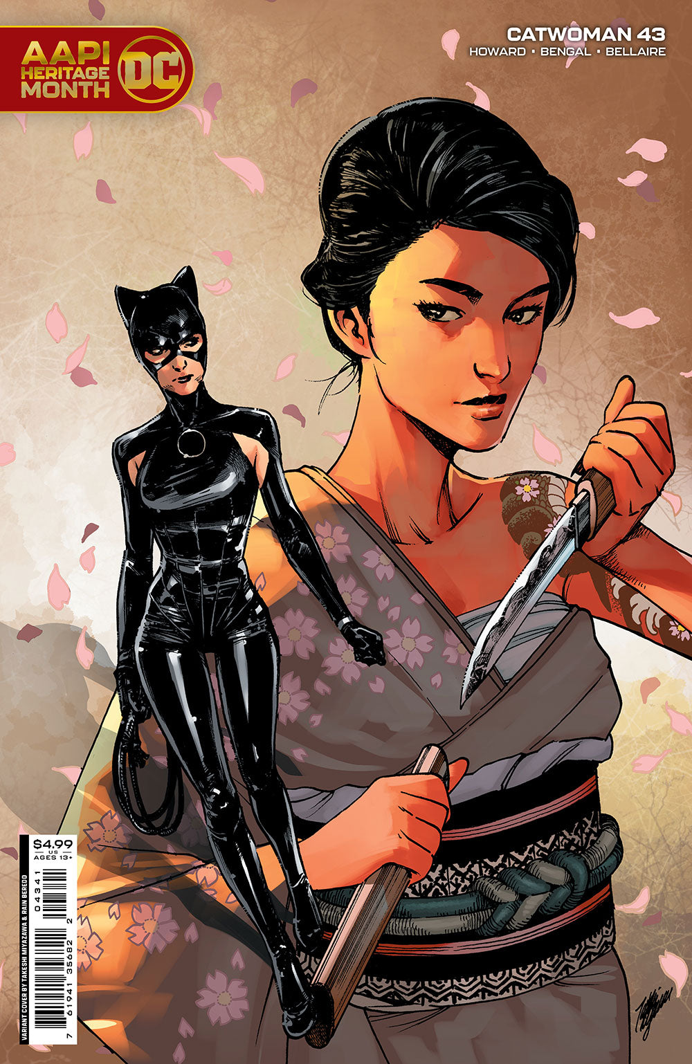 Catwoman #43 Cover C Takeshi Miyazawa Aapi Card Stock Variant (2018)