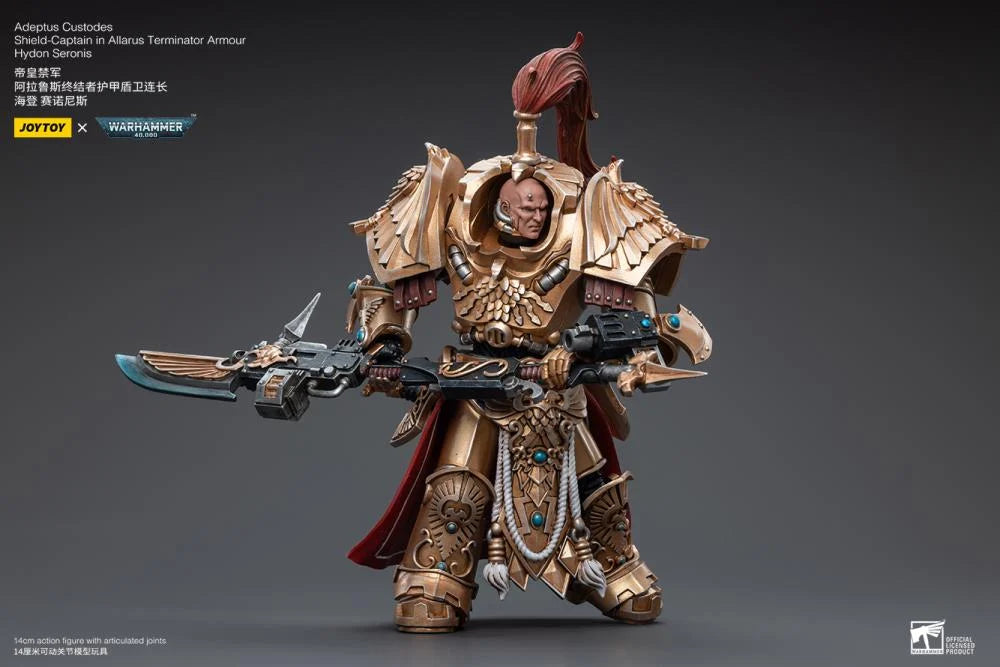 Joytoy Warhammer 40k Adeptus Custodes Shield Captain Term Armour 1/18 Action Figure