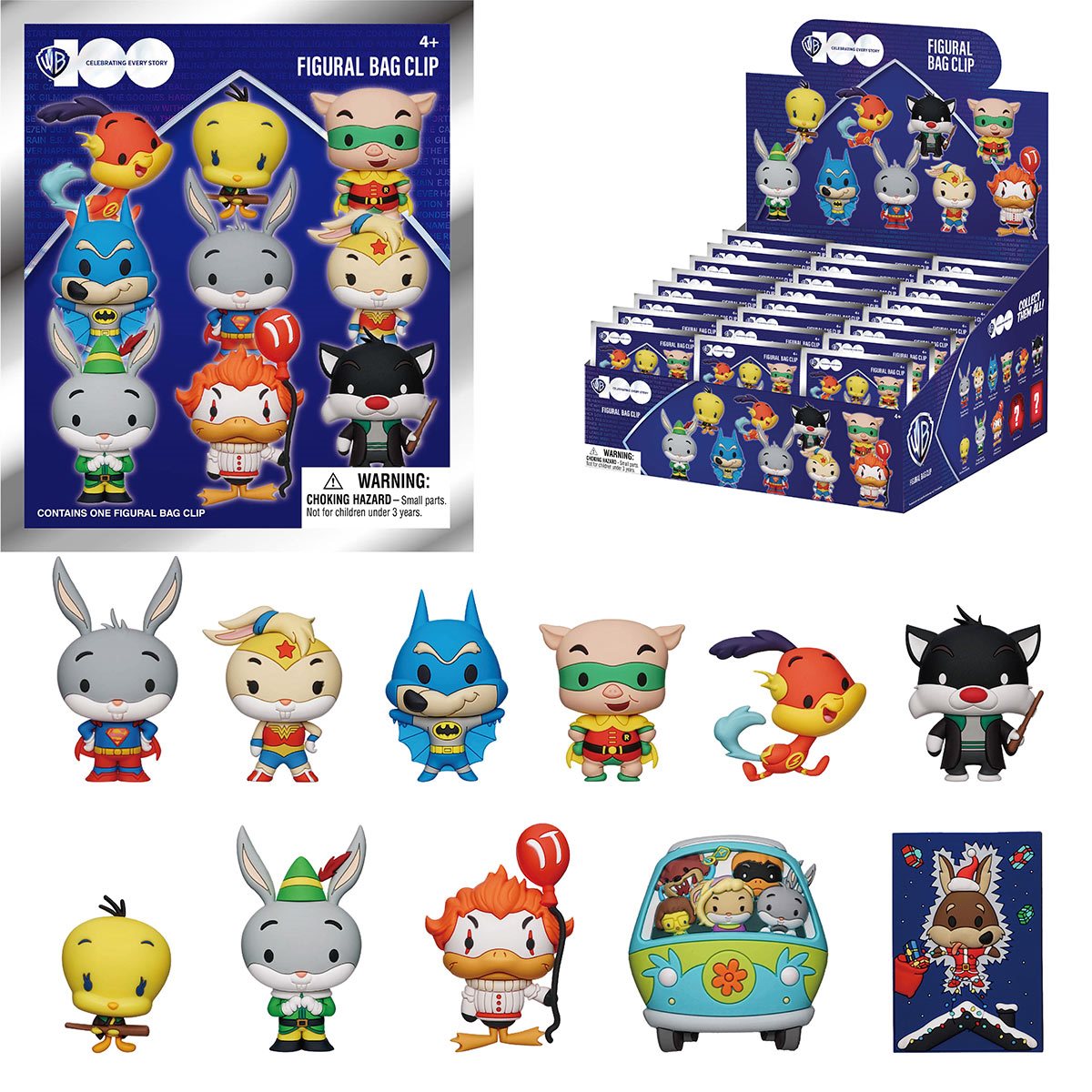 Wb 100th Anniversary Looney Tunes Foam Bag Clips