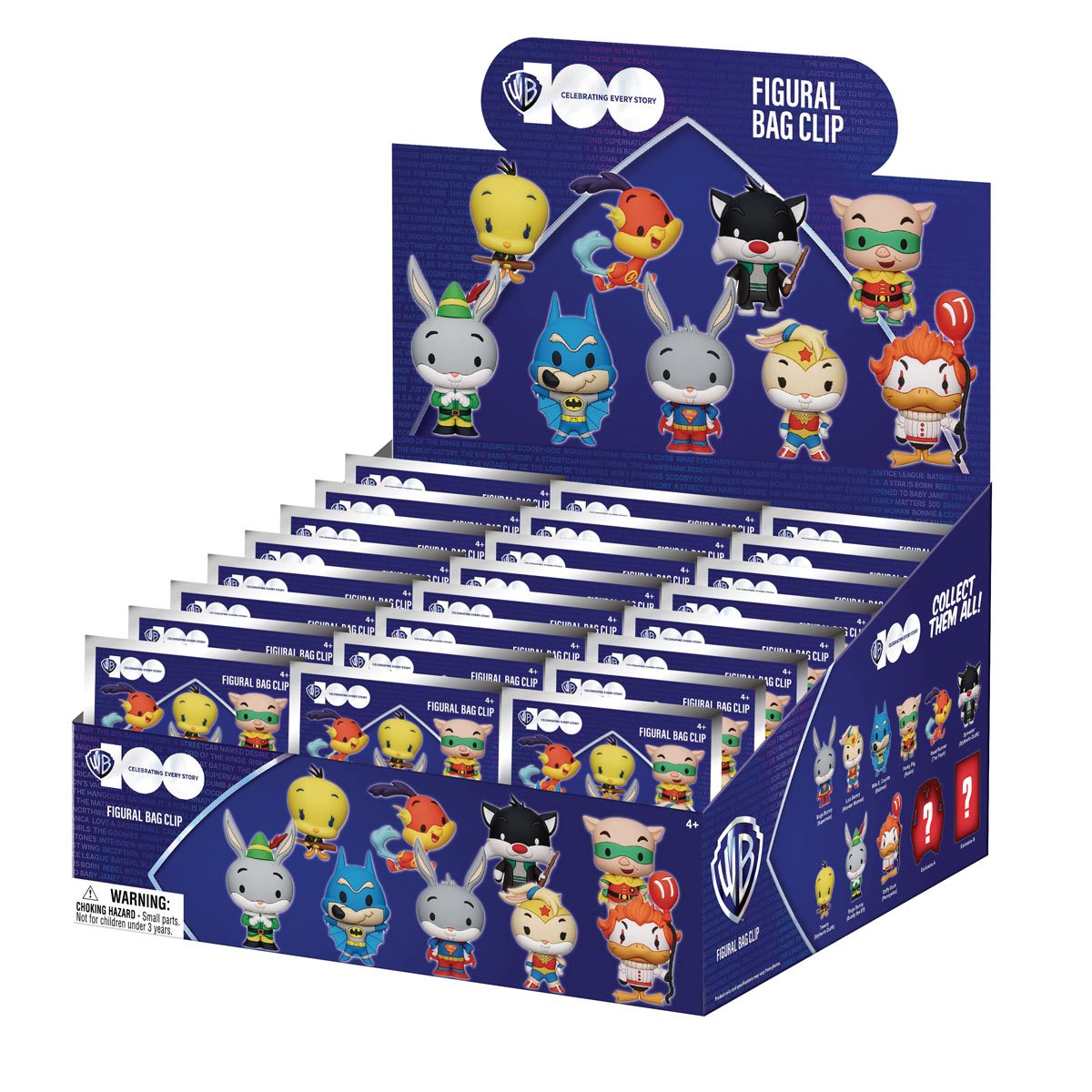 Wb 100th Anniversary Looney Tunes Foam Bag Clips