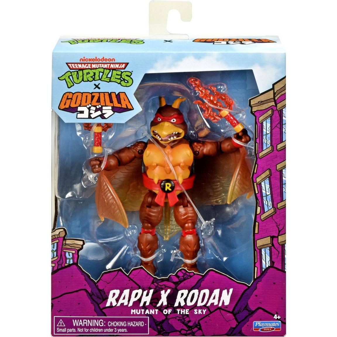 Teenage Mutant Ninja Turtles Raph Rodan Godzilla Mashups 8-in Action Figure