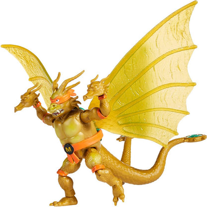 Teenage Mutant Ninja Turtles x Godzilla Mikey King Ghidorah Mashups Collector 5-in Action Figure