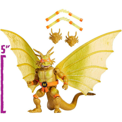 Teenage Mutant Ninja Turtles x Godzilla Mikey King Ghidorah Mashups Collector 5-in Action Figure