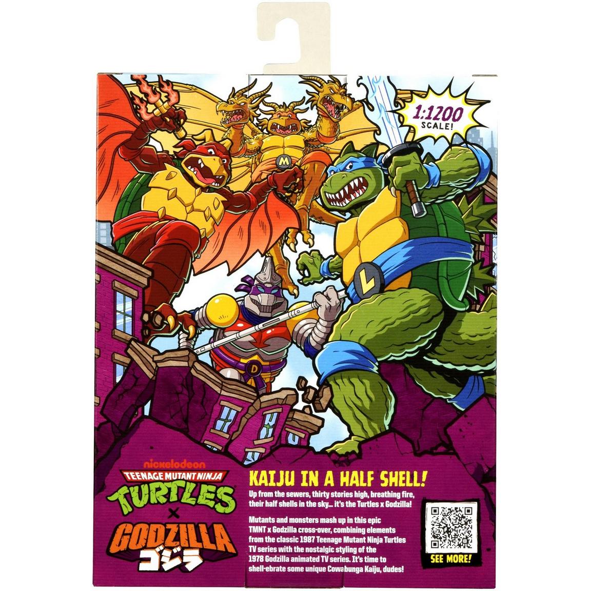 Teenage Mutant Ninja Turtles x Godzilla Mikey King Ghidorah Mashups Collector 5-in Action Figure