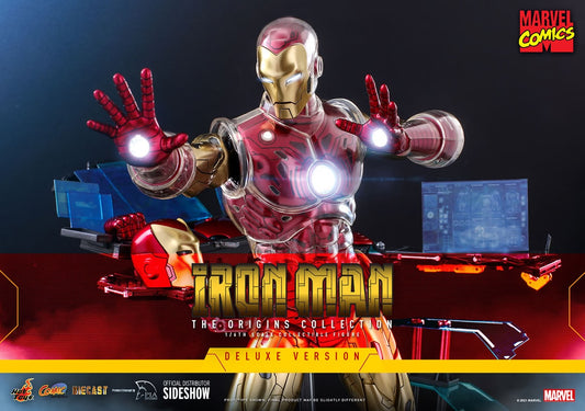 IRON MAN DELUXE (The Origins Collection) Sixth Scale Figure by Hot Toys