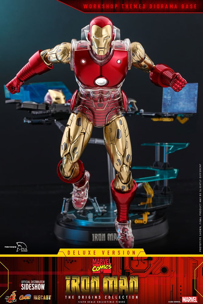 IRON MAN DELUXE (The Origins Collection) Sixth Scale Figure by Hot Toys