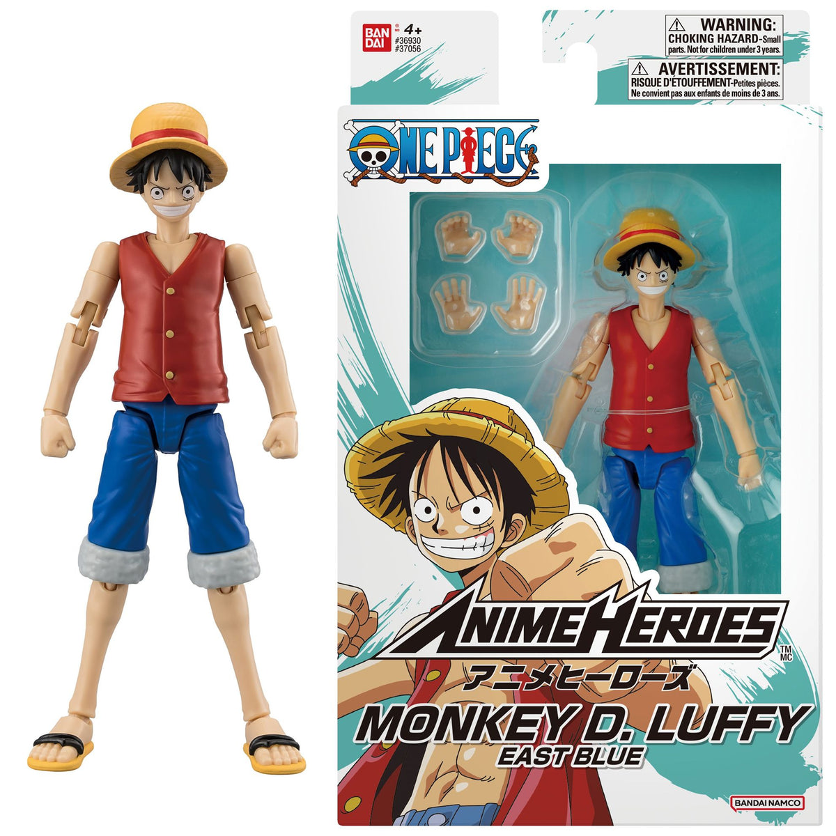 One Piece Anime Heroes Monkey D. Luffy (East Blue) Action Figure