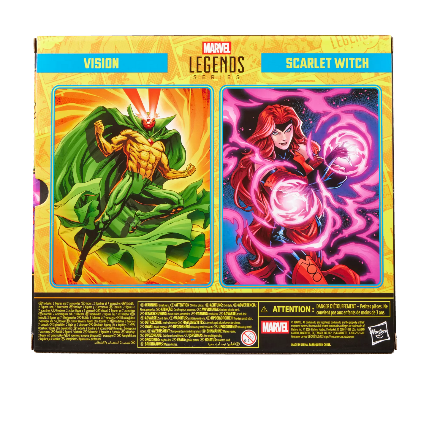 (Pre-Order) Marvel Legends Series Vision & Scarlet Witch, Avengers: The Crossing