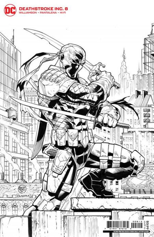 Deathstroke Inc. #8 2nd Printing Roger Cruz Black & White Connecting Variant