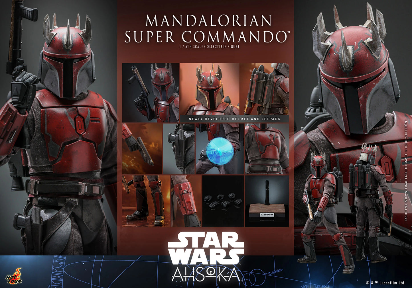 STAR WARS: MANDALORIAN SUPER COMMANDO CAPTAIN by Hottoys