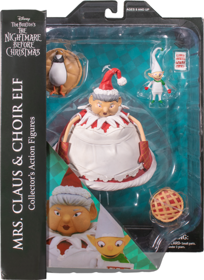 Nightmare Before Christmas Select Series 10 Mrs. Claus and Choir Elf Action Figure 2-Pack