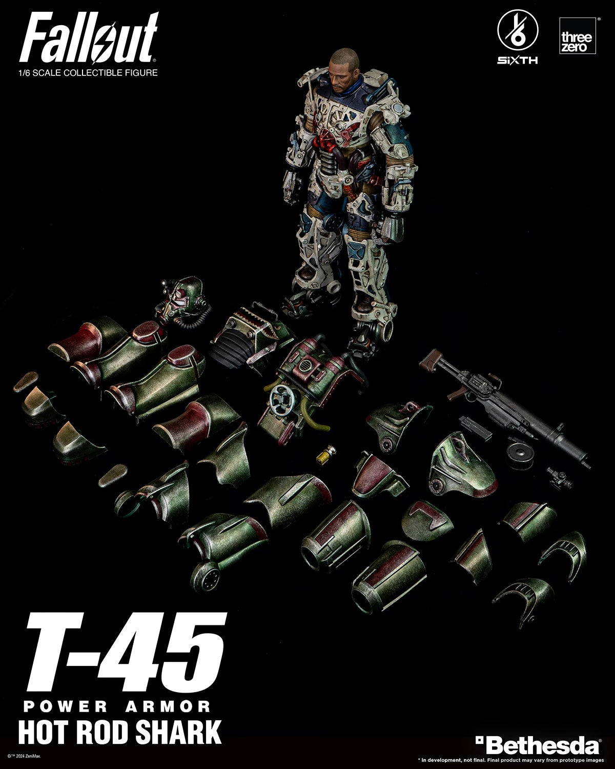 FALLOUT 1/6 T-45 HOT ROD SHARK POWER ARMOR by Threezero