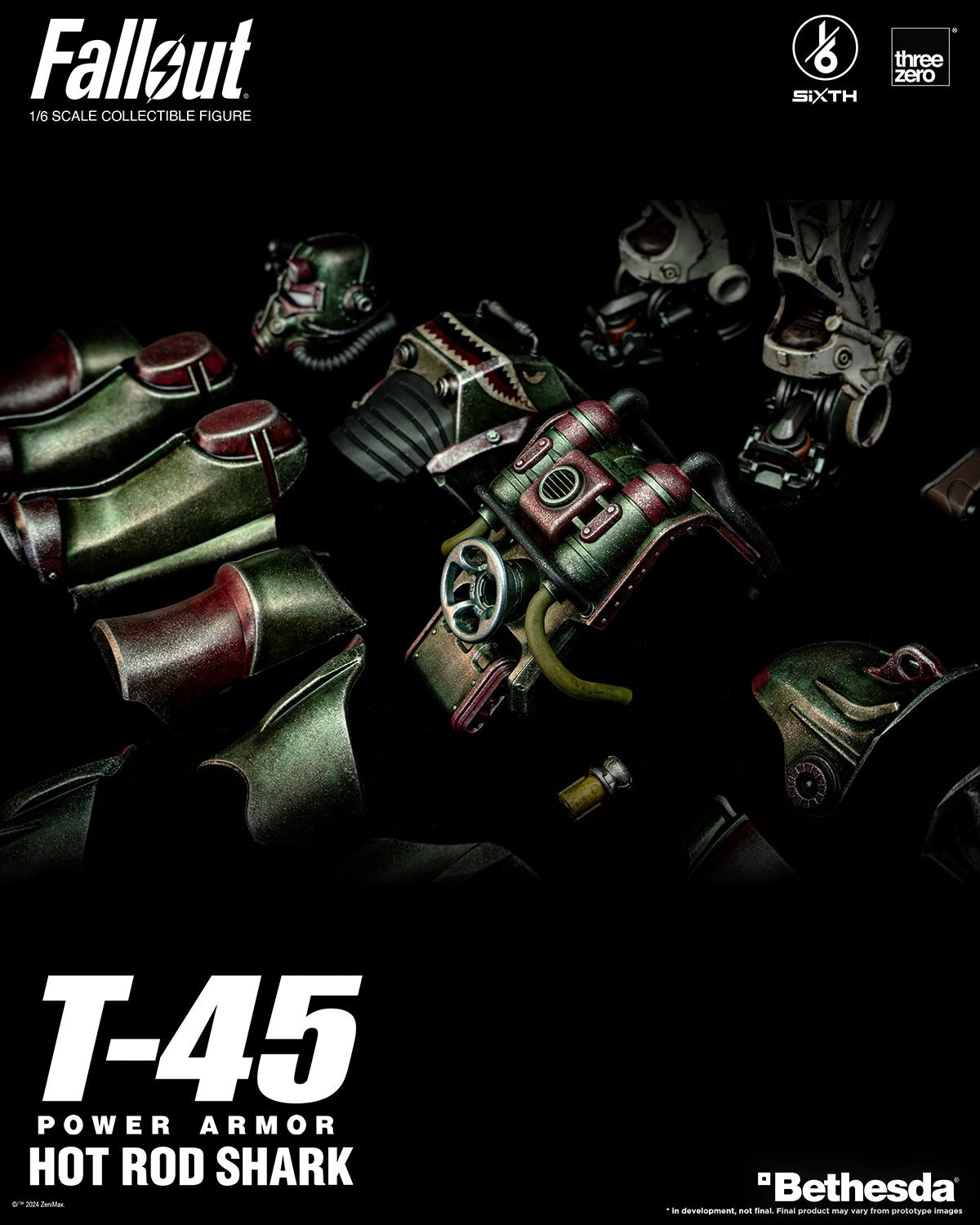 FALLOUT 1/6 T-45 HOT ROD SHARK POWER ARMOR by Threezero
