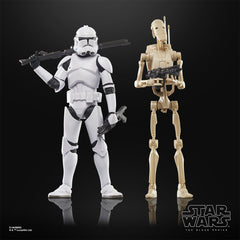 Pre-Order: Star Wars The Black Series 6-Inch Phase II Clone Trooper & Battle Droid Action Figures