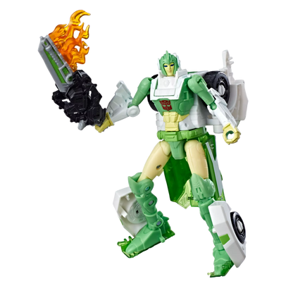 Transformers Generations War for Cybertron: Siege Deluxe Class Autobot Greenlight with Dazzlestrike