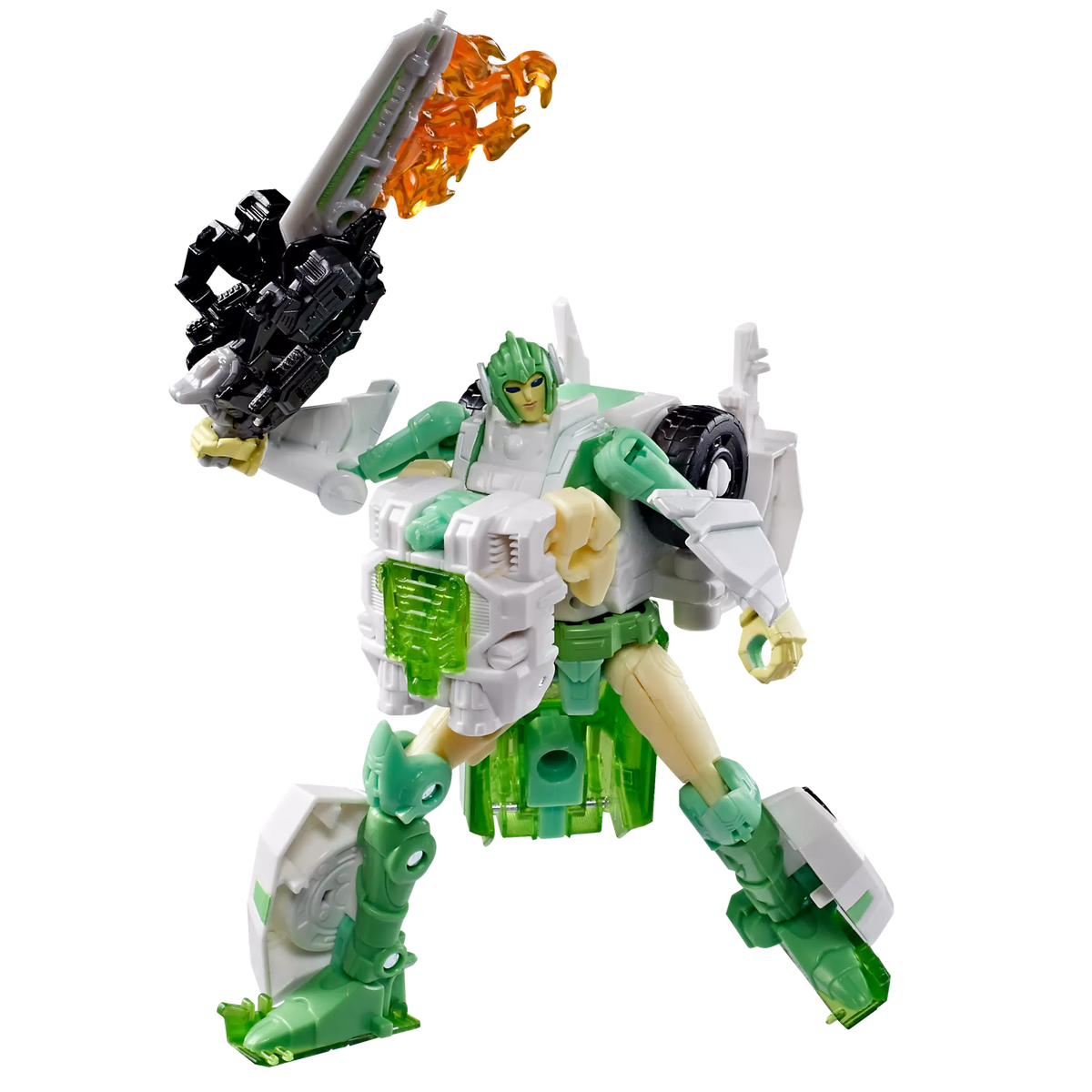 Transformers Generations War for Cybertron: Siege Deluxe Class Autobot Greenlight with Dazzlestrike