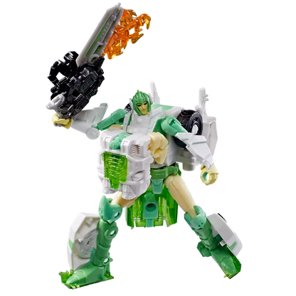 Transformers Generations War for Cybertron: Siege Deluxe Class Autobot Greenlight with Dazzlestrike