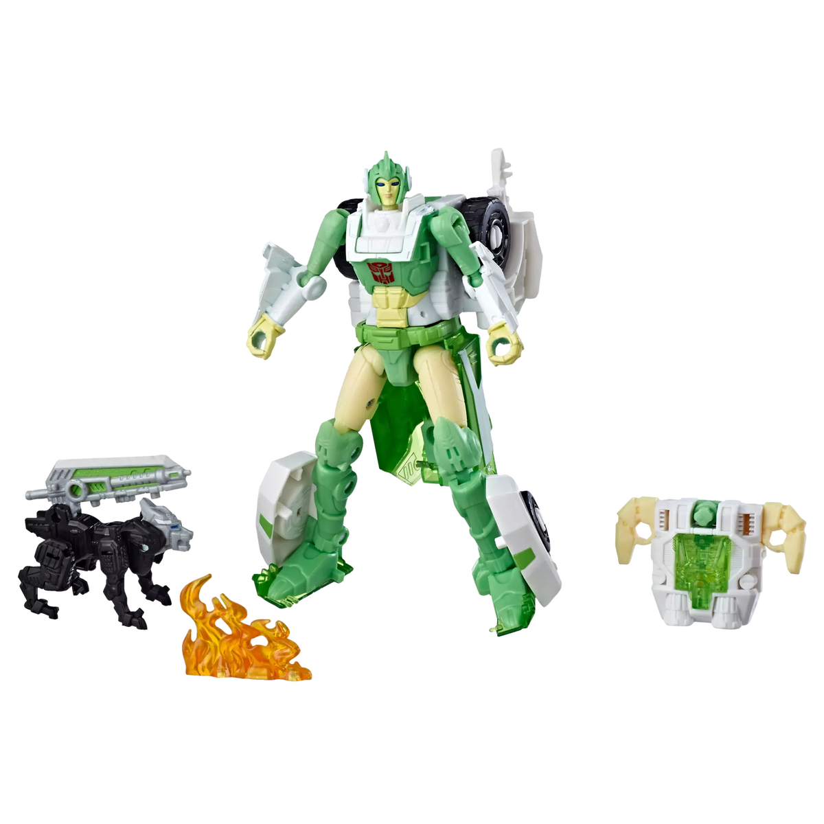 Transformers Generations War for Cybertron: Siege Deluxe Class Autobot Greenlight with Dazzlestrike