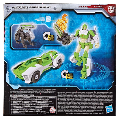 Transformers Generations War for Cybertron: Siege Deluxe Class Autobot Greenlight with Dazzlestrike