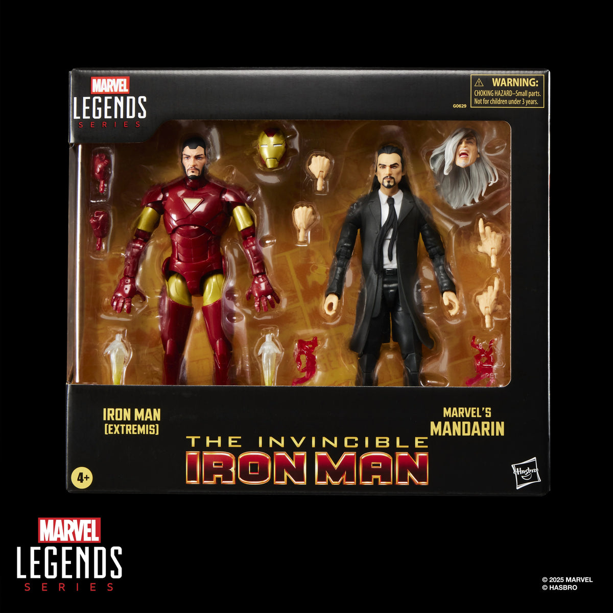 The Invincible Iron Man Marvel Legends Iron Man (Extremis) & Marvel's Mandarin Action Figure Two-Pack