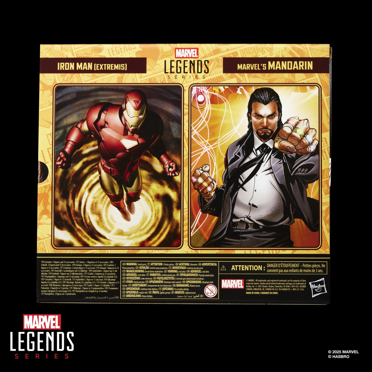 The Invincible Iron Man Marvel Legends Iron Man (Extremis) & Marvel's Mandarin Action Figure Two-Pack