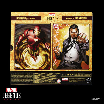 The Invincible Iron Man Marvel Legends Iron Man (Extremis) & Marvel's Mandarin Action Figure Two-Pack