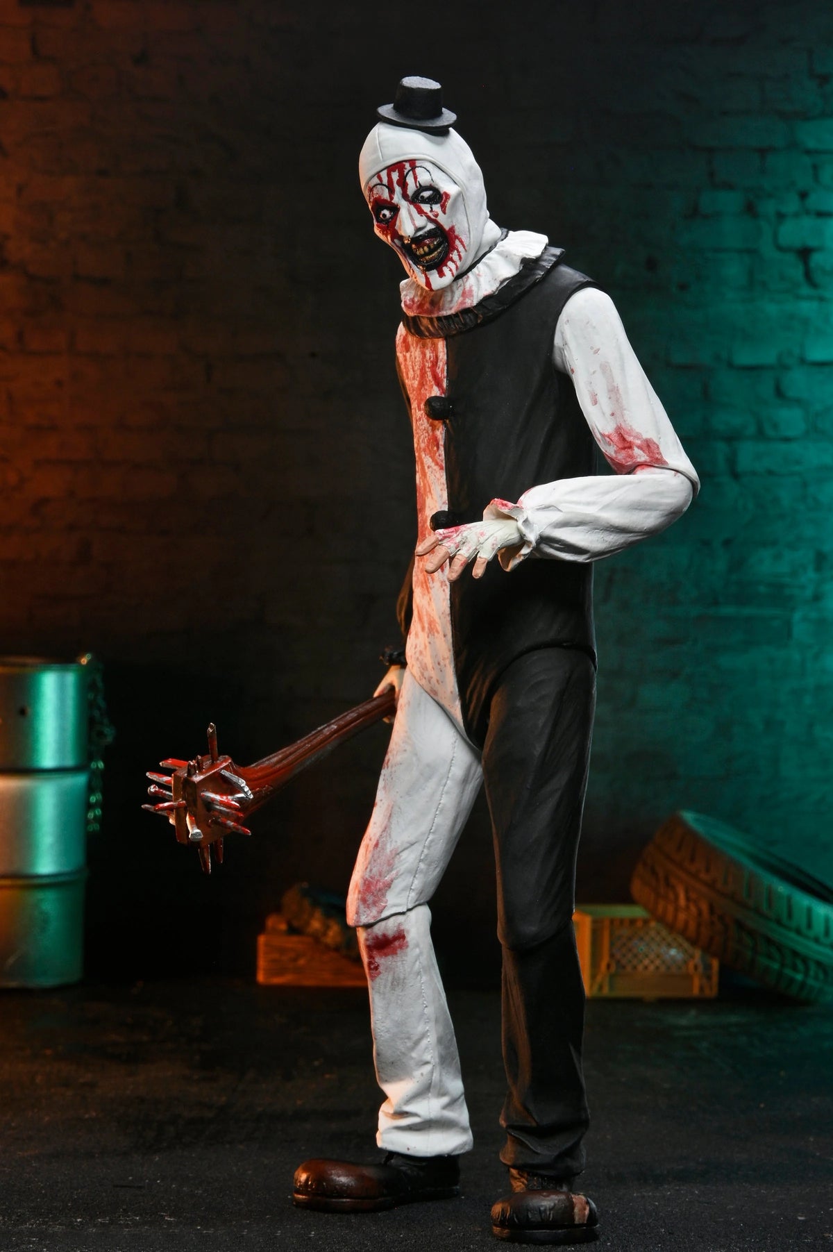 TERRIFIER 2 - ULTIMATE ART THE CLOWN 7" SCALE ACTION FIGURE (BLOOD SPLATTERED)