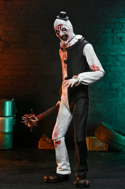 TERRIFIER 2 - ULTIMATE ART THE CLOWN 7" SCALE ACTION FIGURE (BLOOD SPLATTERED)