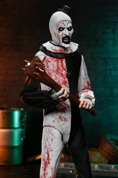 TERRIFIER 2 - ULTIMATE ART THE CLOWN 7" SCALE ACTION FIGURE (BLOOD SPLATTERED)