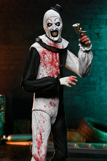 TERRIFIER 2 - ULTIMATE ART THE CLOWN 7" SCALE ACTION FIGURE (BLOOD SPLATTERED)